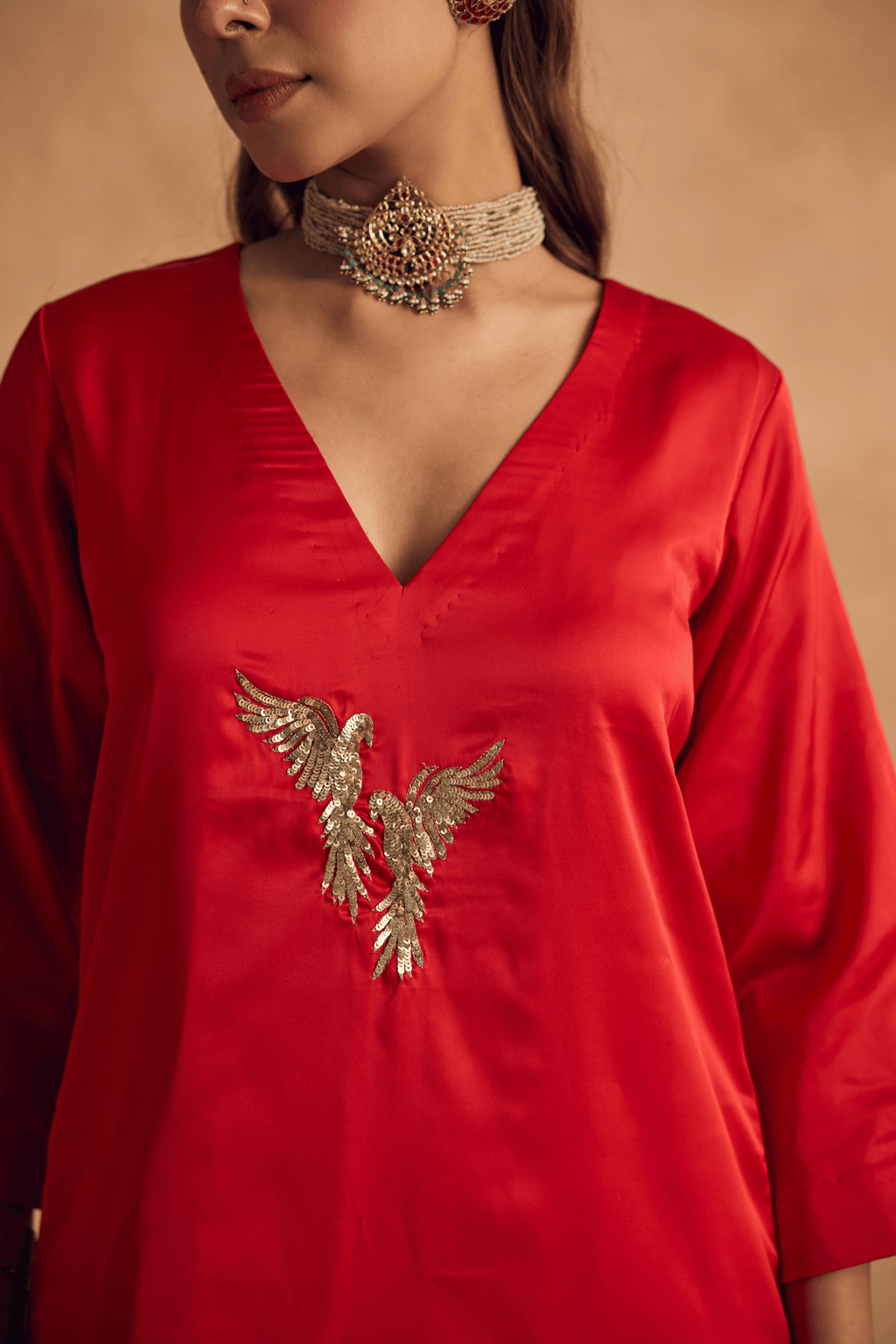 Crimson Plume Co Ord Set