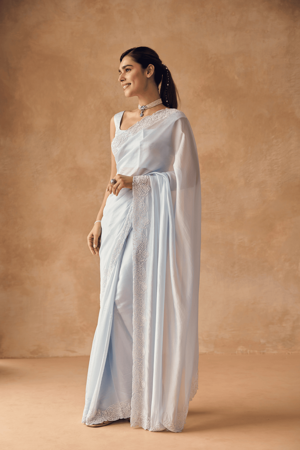 Roseveil Haze Saree