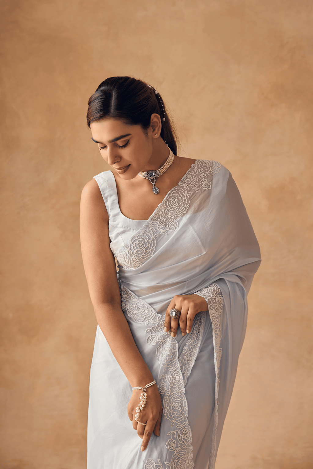 Roseveil Haze Saree