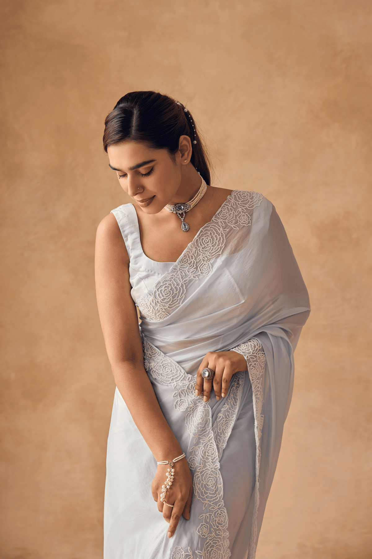 Roseveil Haze Saree