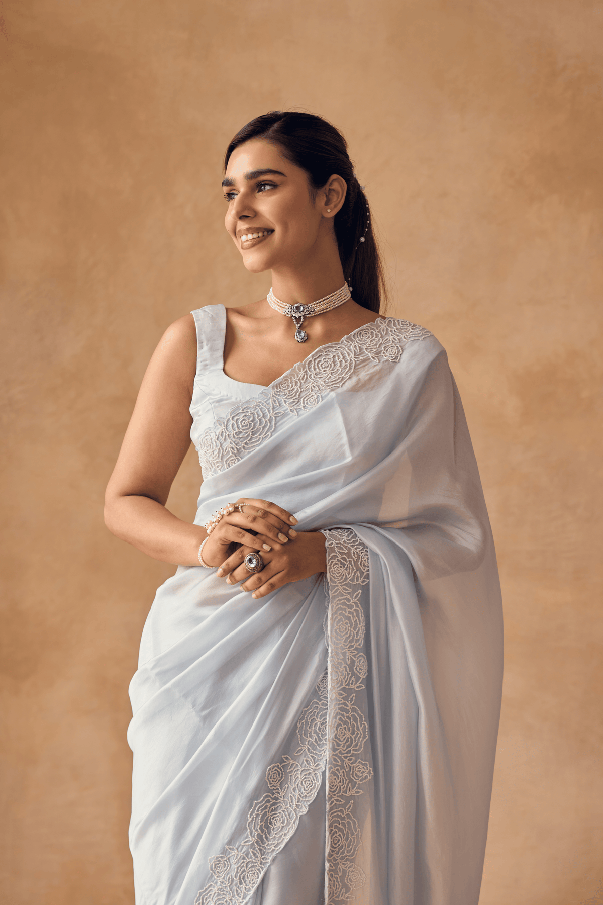 Roseveil Haze Saree