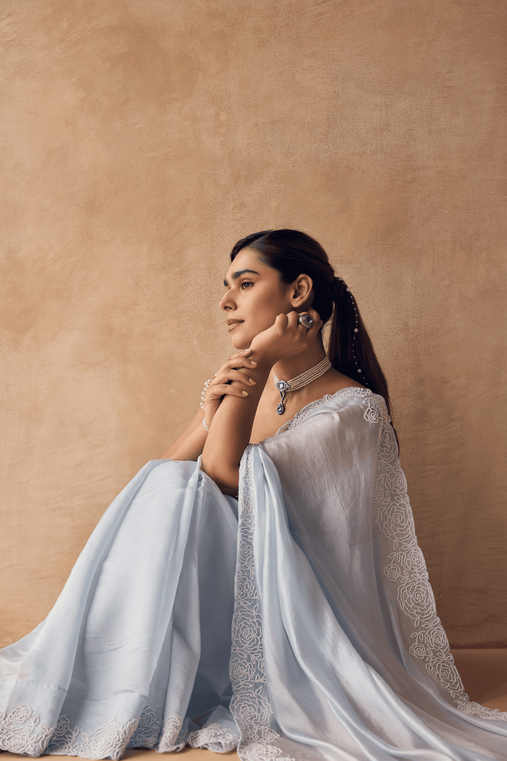 Roseveil Haze Saree