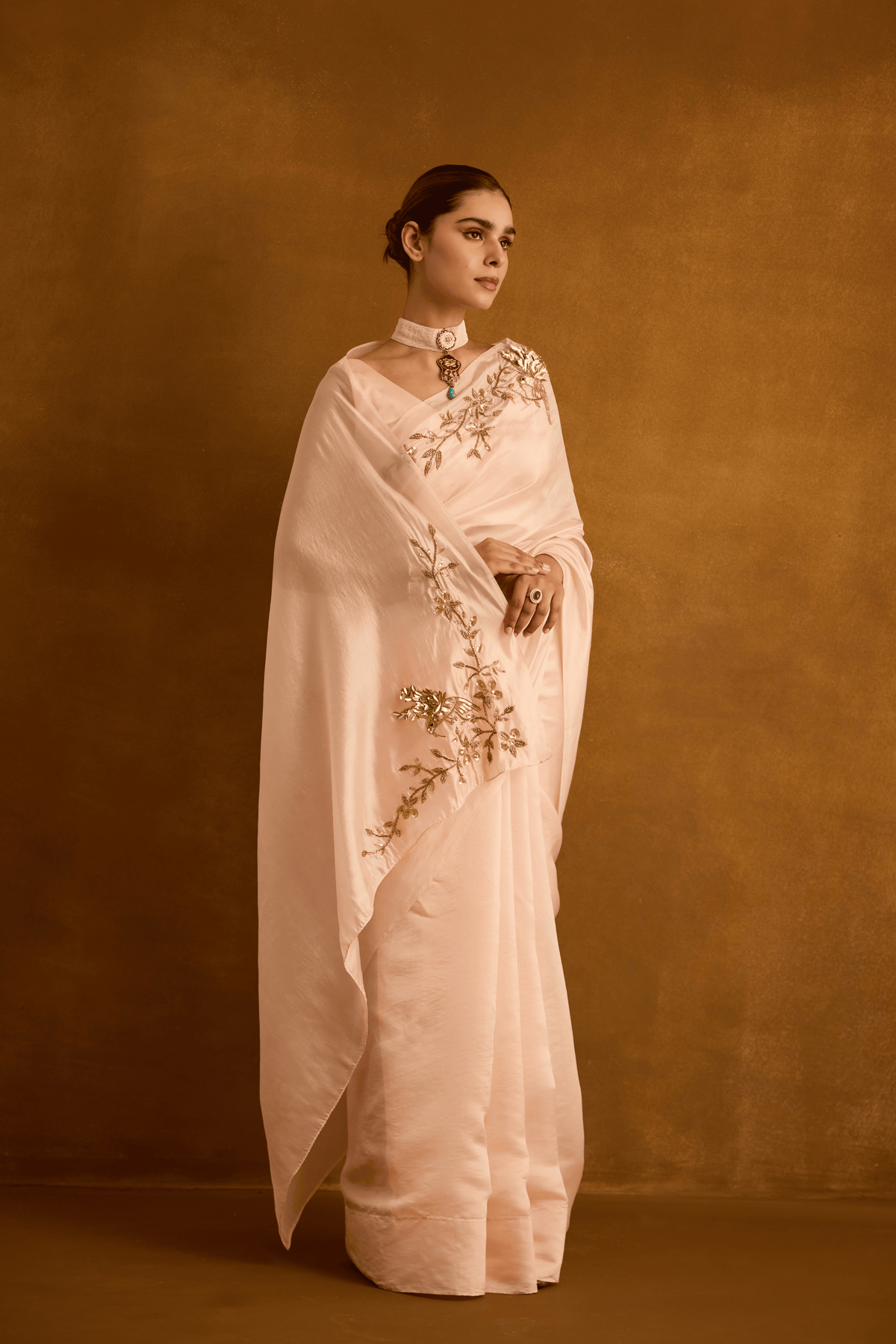 Blushing Bough Saree