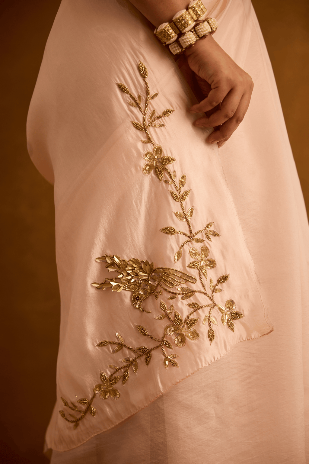 Blushing Bough Saree