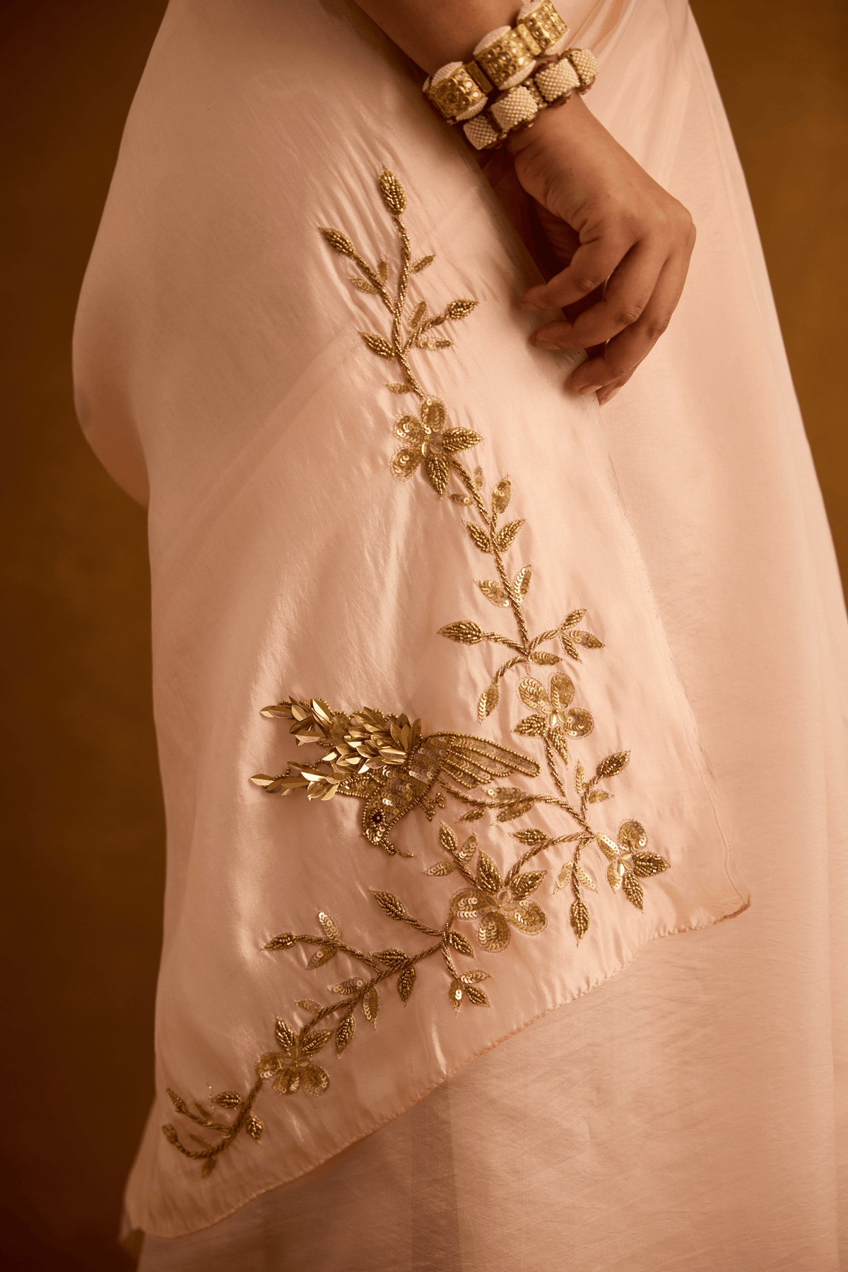 Blushing Bough Saree