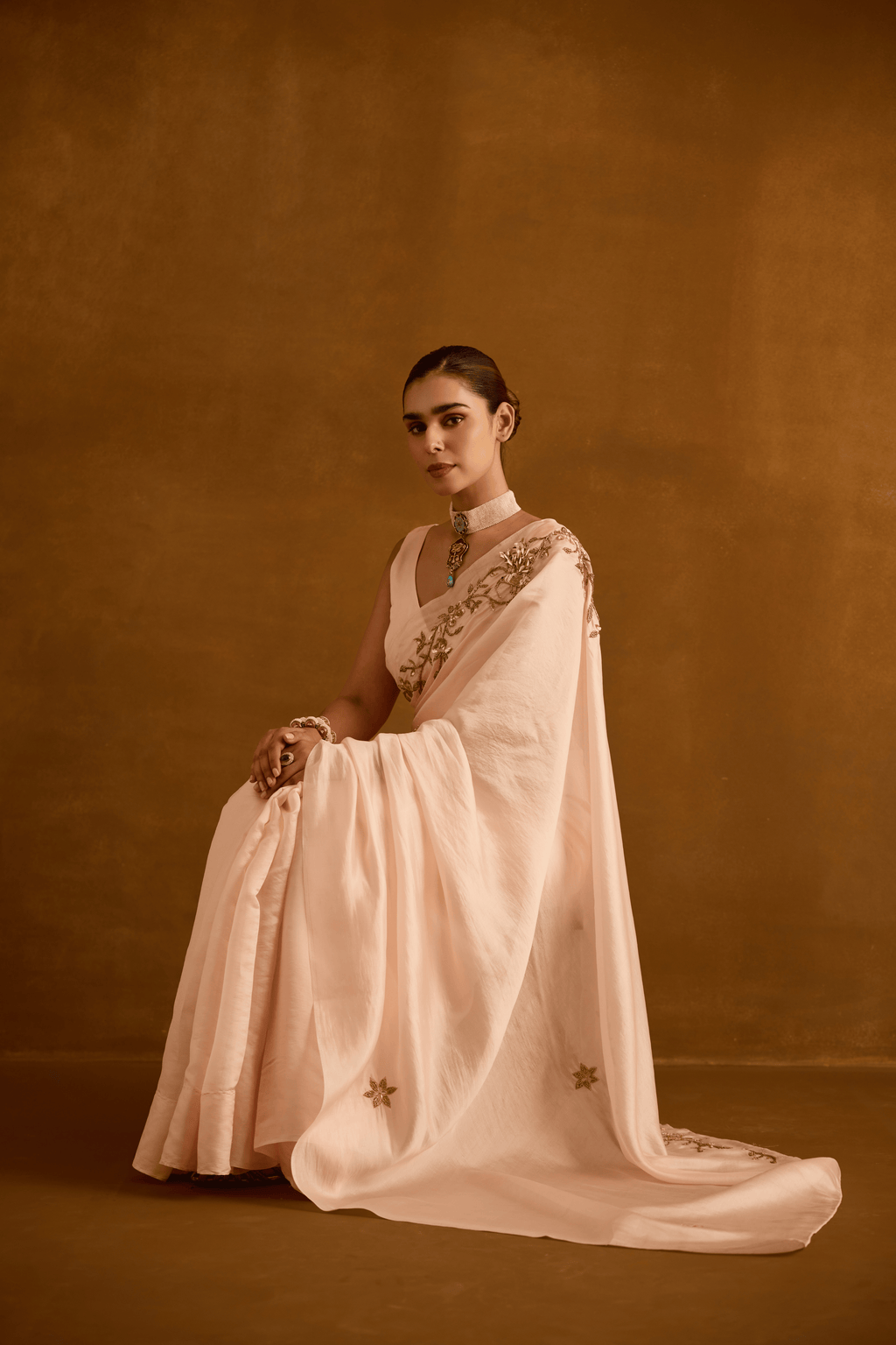 Blushing Bough Saree