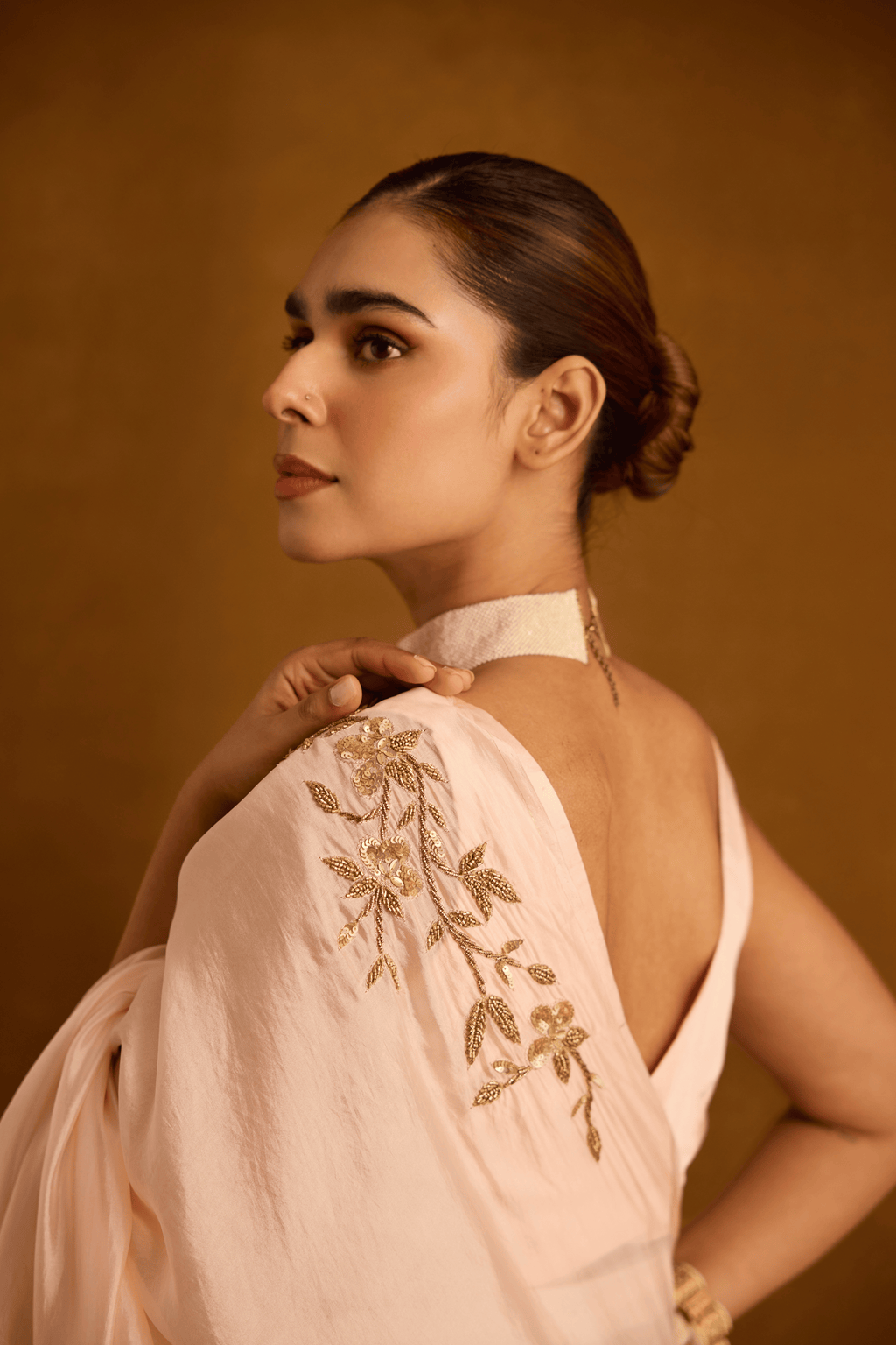 Blushing Bough Saree