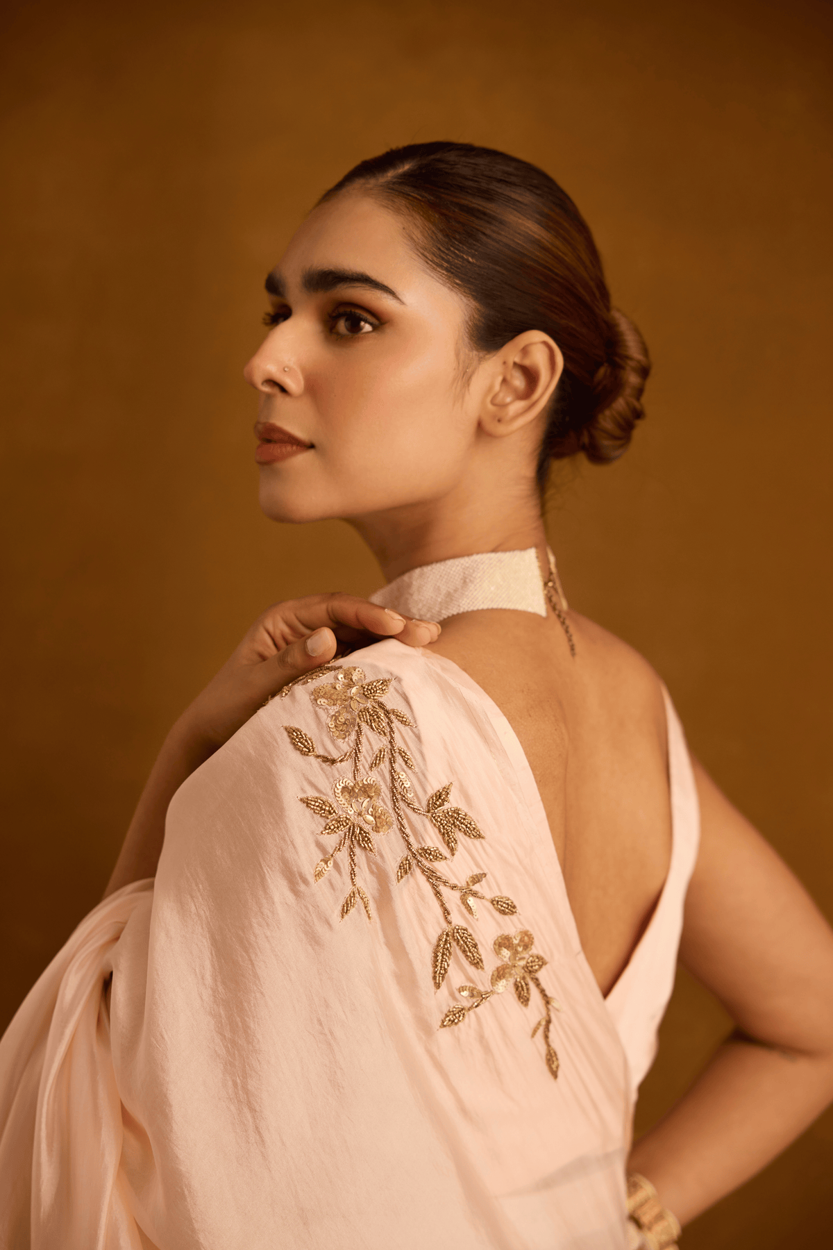 Blushing Bough Saree